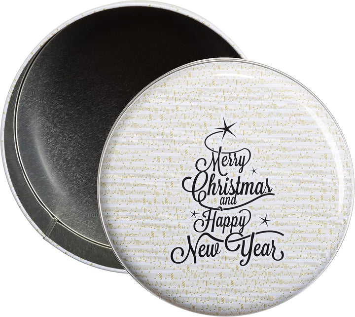 Brandsseller 4er Set Keksdose | Zylinderform | Weihnachtsdose | Plätzchendose | Gebäckdose | Metall