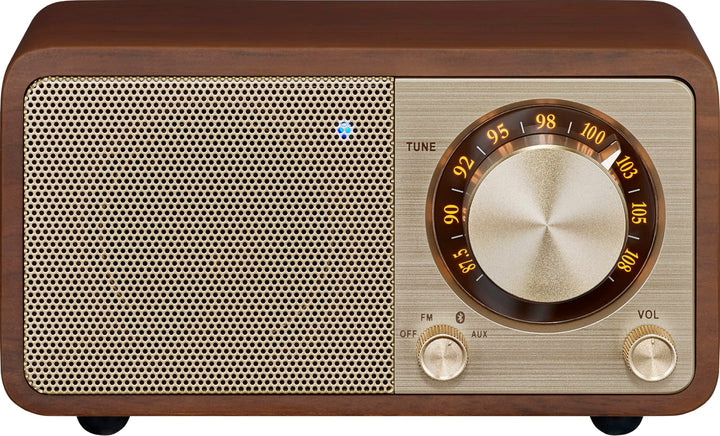 SANGEAN WR-7 Plus (2. Generation) – Kompaktes Retro Radio mit Bluetooth Lautsprecher, FM-Empfang, in