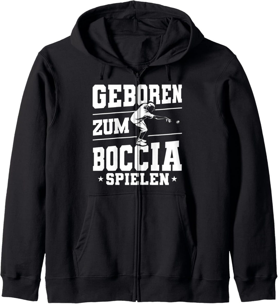 Boulespieler Boccia Spielen Boule Spielen Petanque Wettkampf Kapuzenjacke