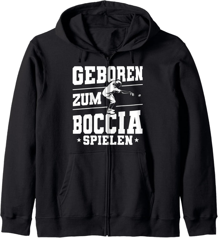 Boulespieler Boccia Spielen Boule Spielen Petanque Wettkampf Kapuzenjacke