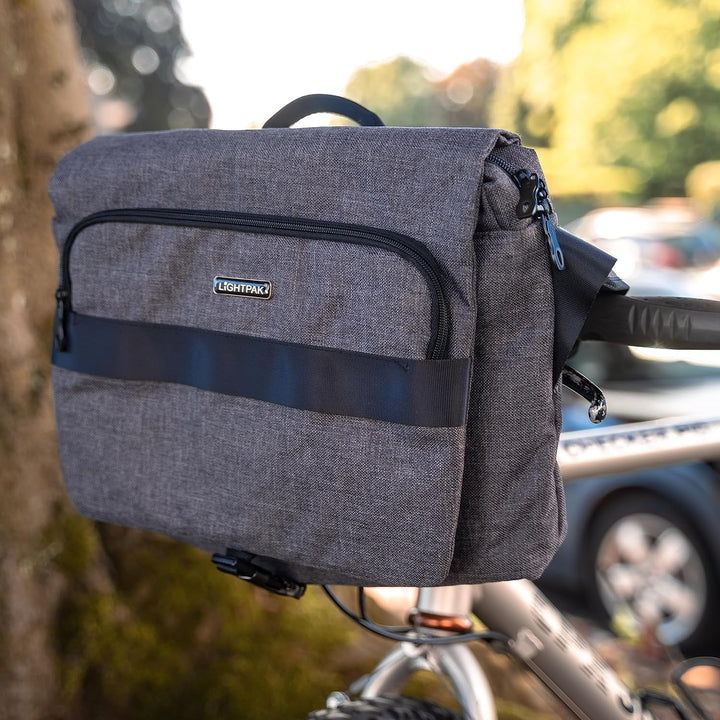 fixbag FB1047165 - Fahrrad-Umhängetasche mit Klickfix Adapterplatte fürs Fahrrad, Laptoptasche für 1