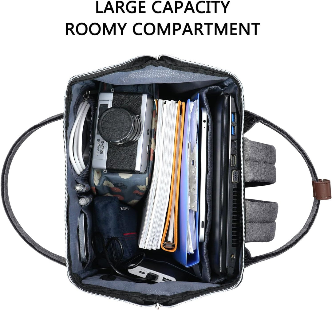KROSER ROSER Rucksack Damen für Schule Laptop Rucksack 15,6 Zoll Schulrucksack Daypack wasserdichte