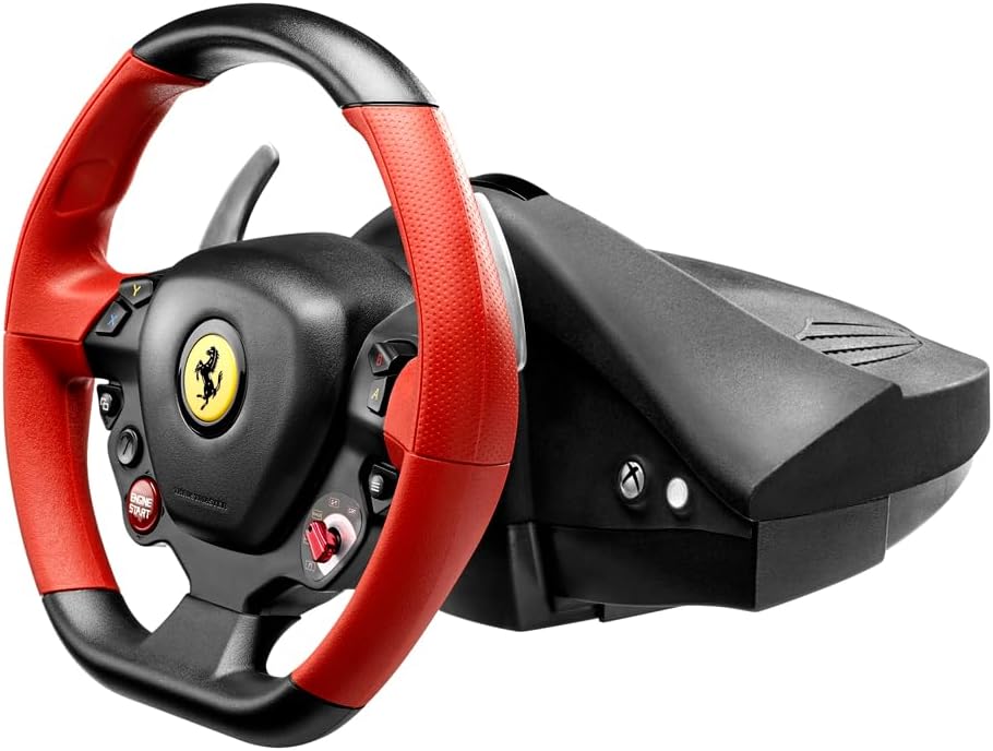 Thrustmaster Ferrari 458 Spider Racing Wheel - Realistisches Rennlenkrad mit offizieller Ferrari-Liz