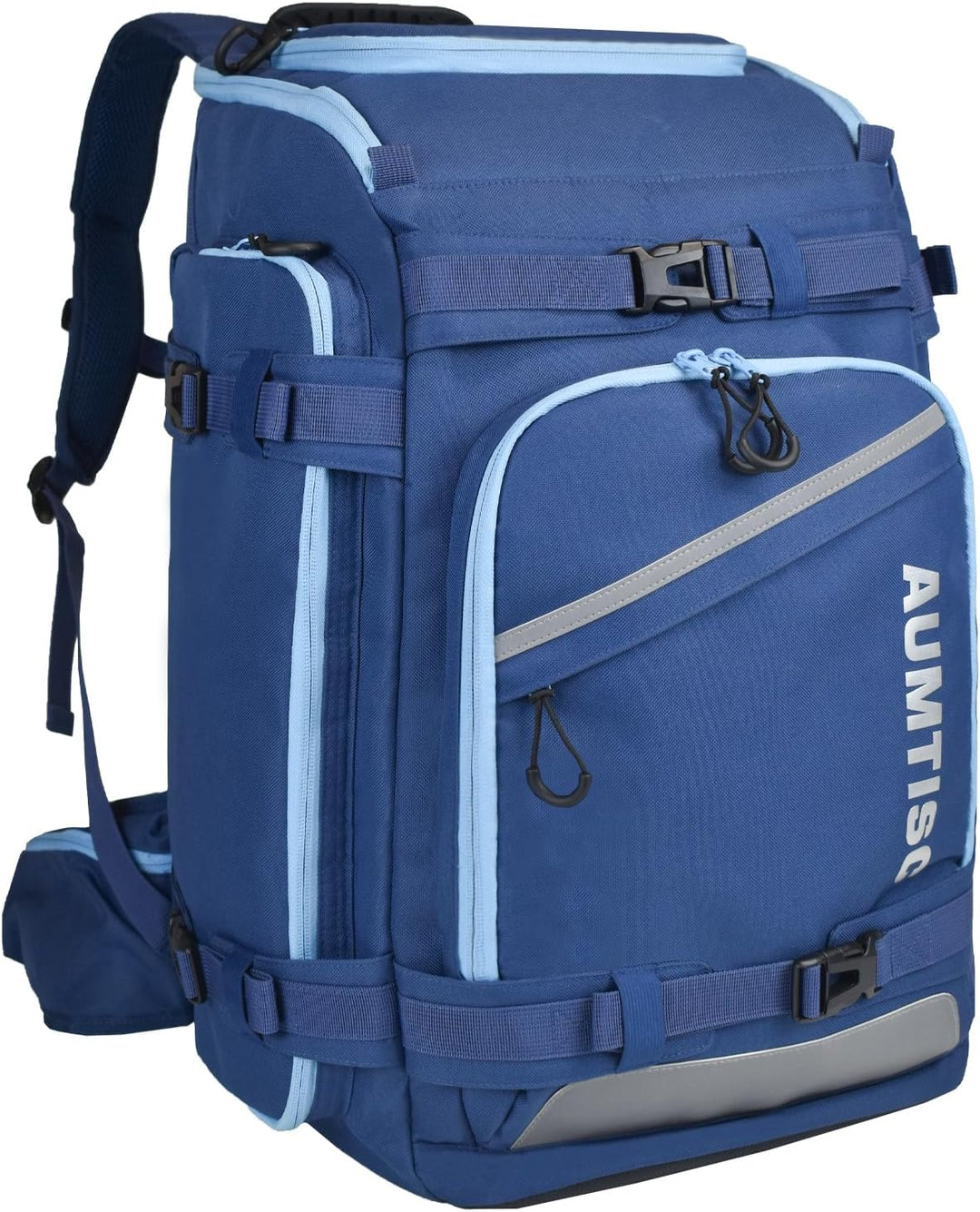 AUMTISC Skischuhtaschen mit Helmfach und Rucksackgurten, Skirucksack Skischuhrucksack mit Helmtasche
