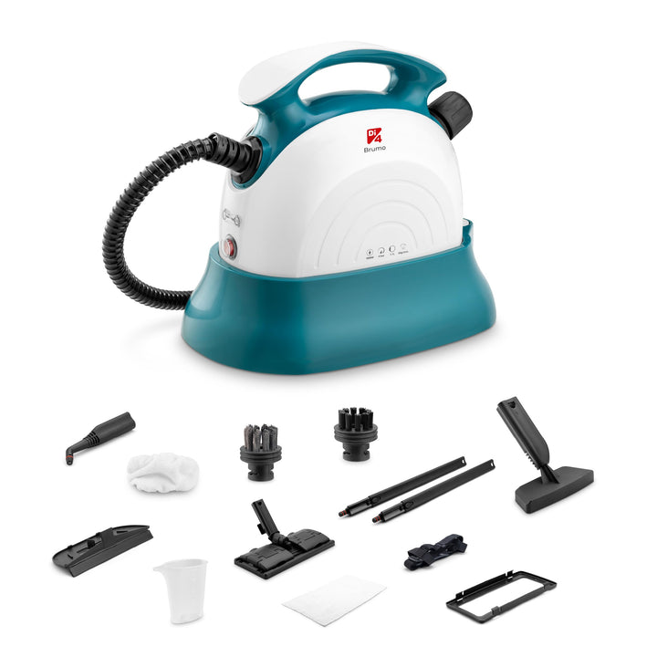Di4 Dampfreiniger Brumo 1500W, 4 Bar Druck, 1,1L Tank, 22 Minuten Laufzeit, 12 Zubehörteile für Rein