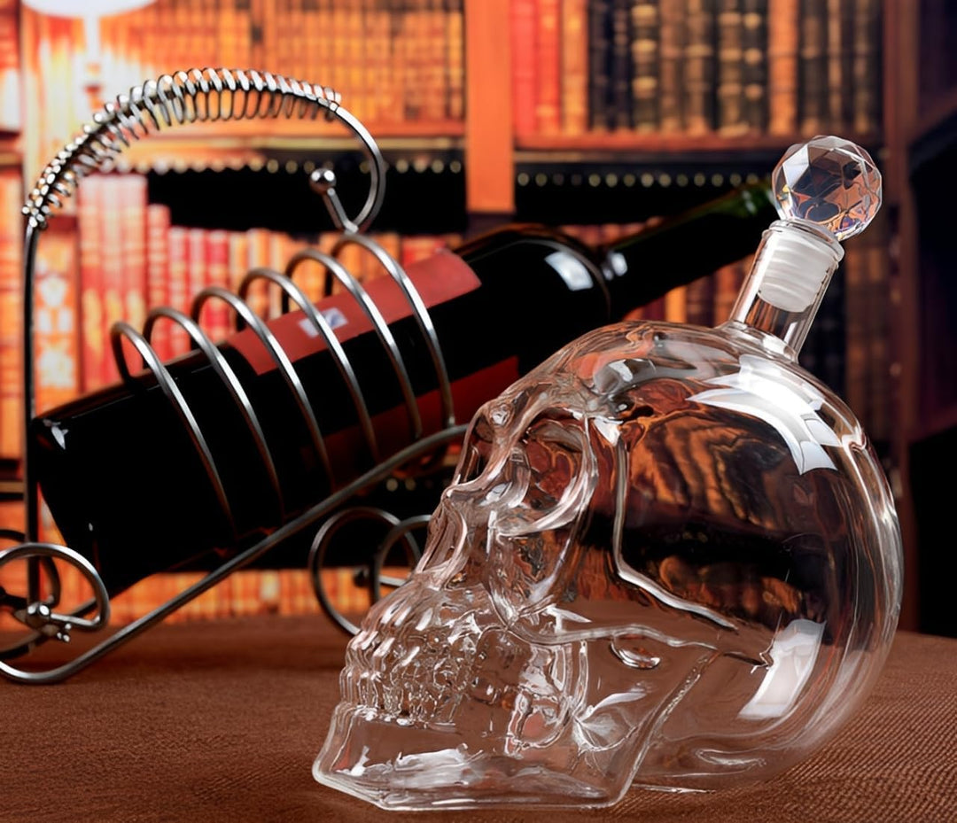 Whiskey Skull, Whiskey Karaffe Dekanter, Karaffe mit luftdichtem Glass Stopper, Skull Head Design, f