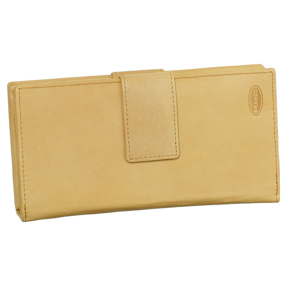 Luxus Leder Damen Geldbörse Portemonnaie Geldbeutel XXXL mit Reissverschluss 18,5 cm Farbe Beige, Be