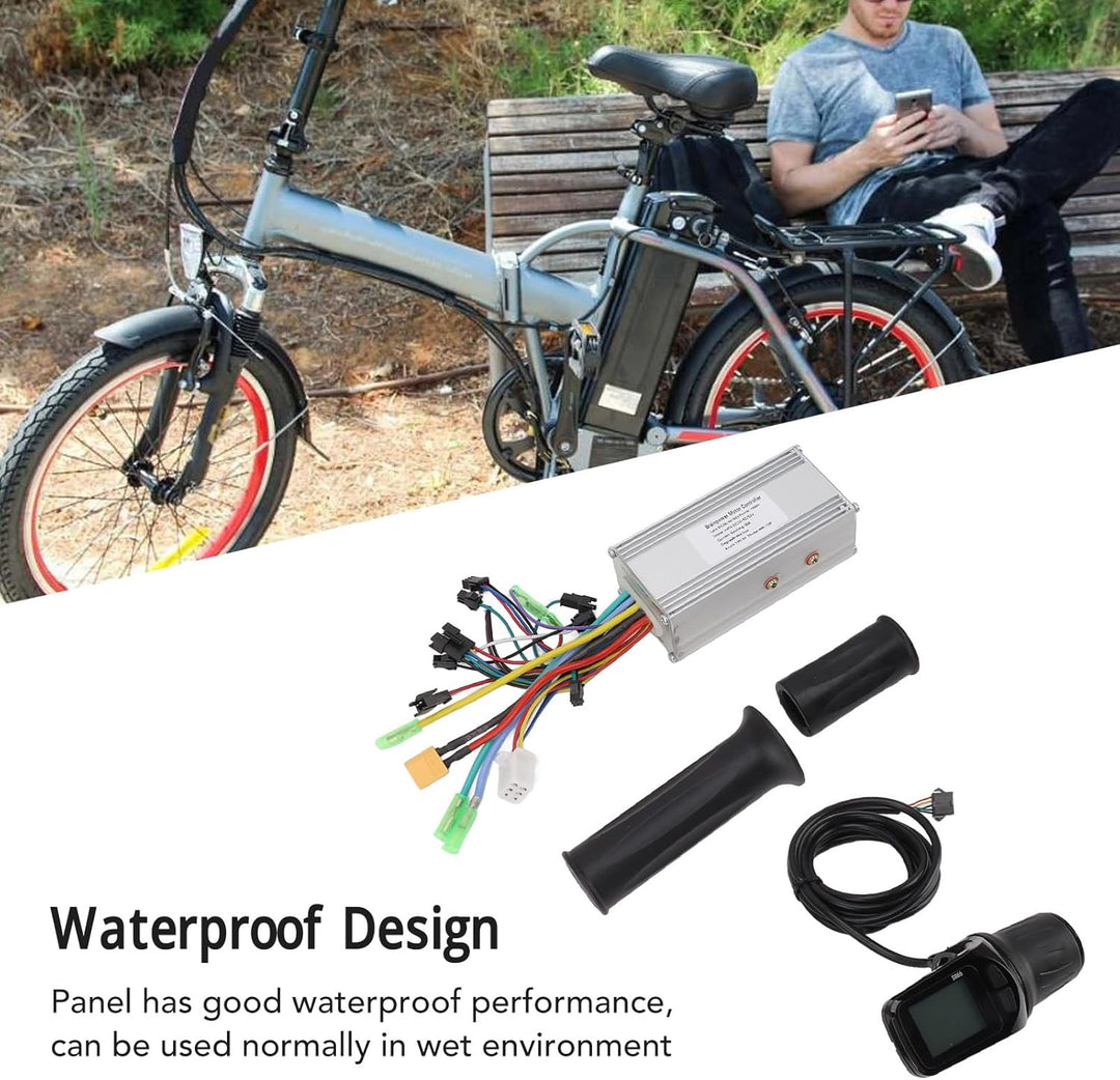 BuyWeek Elektrofahrrad Brushless Motor Controller Kit, 36V 48V 60V 1000W 38A 3 Modus Sinuswelle Cont