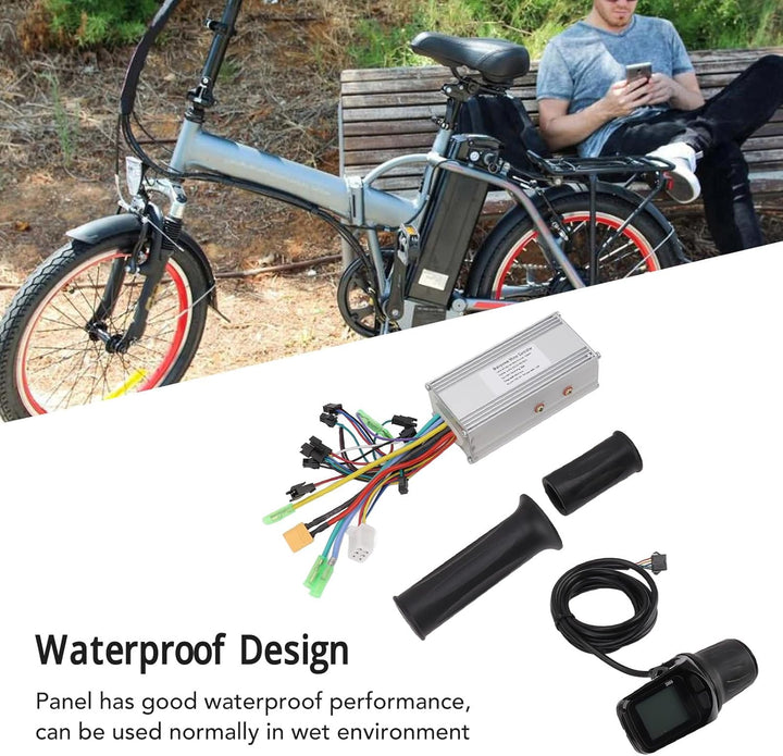BuyWeek Elektrofahrrad Brushless Motor Controller Kit, 36V 48V 60V 1000W 38A 3 Modus Sinuswelle Cont