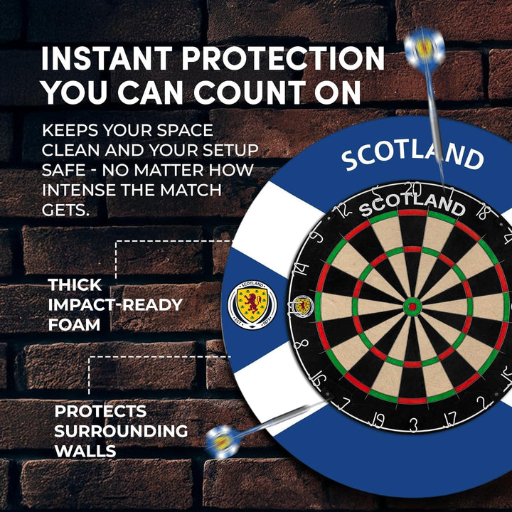 Darts Corner Schottland Dartscheibe Surround | Offiziell lizenziertes Schottland St Andrews Cross (S