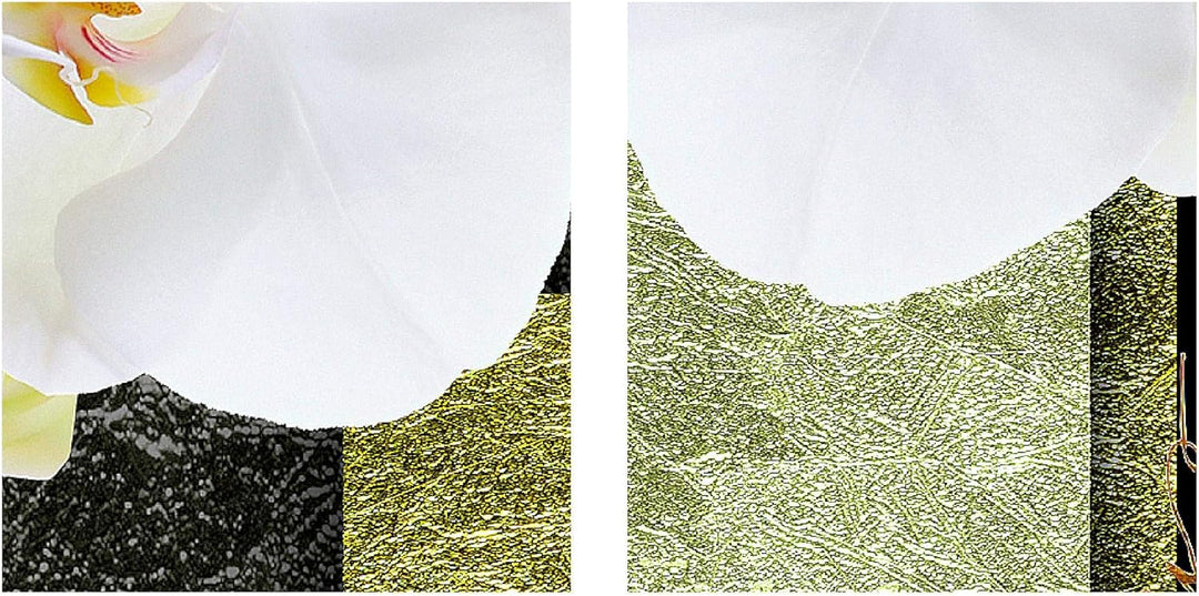 Runa Art - Bilder Blumen Orchidee 200 x 100 cm 5 Teilig XXL Wanddekoration Design Grün 009351b
