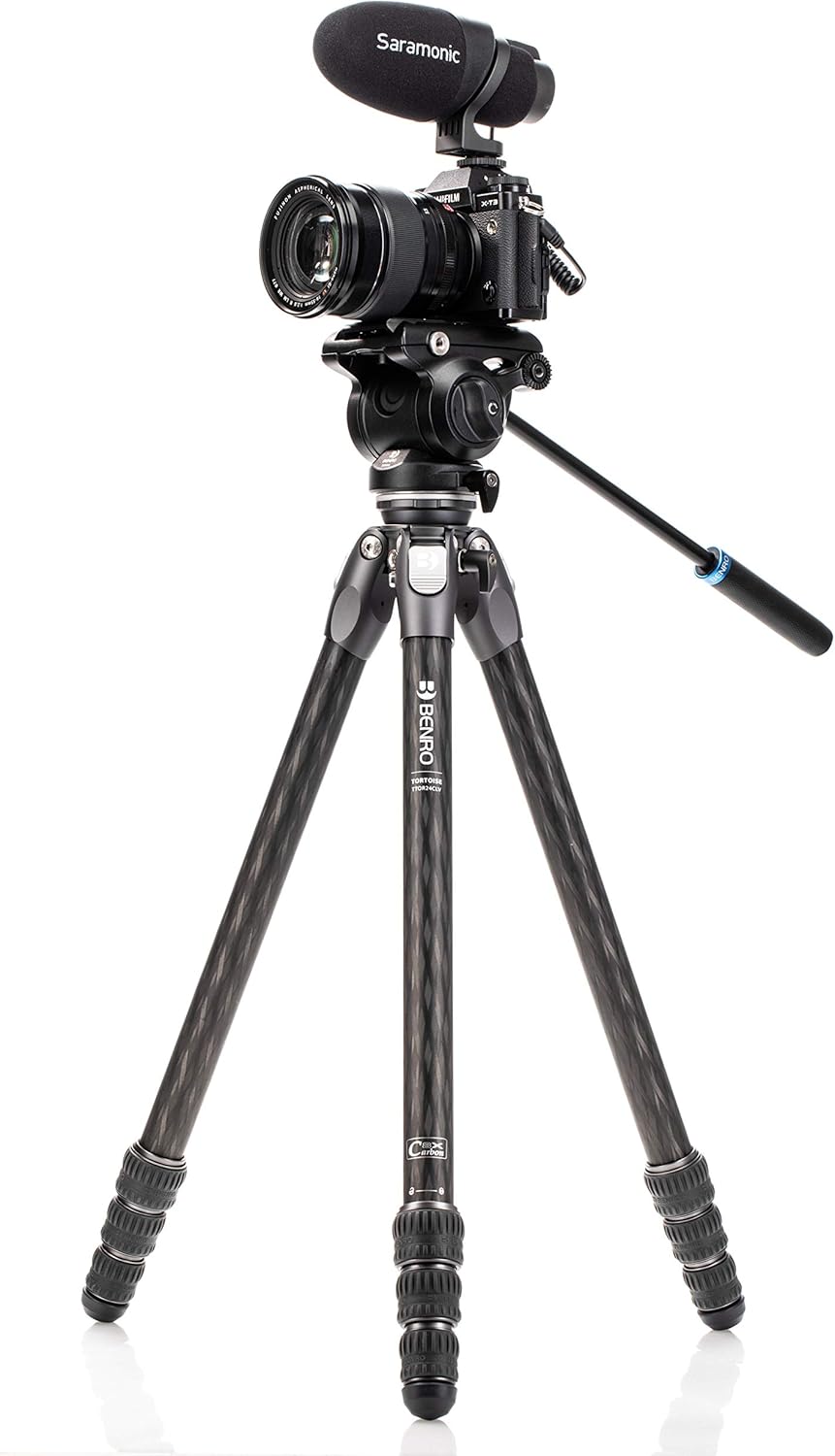 BENRO Trepied Vidéo Carbone Tortoise 24CLV+S4PRO - TTOR24CLVS4PRO