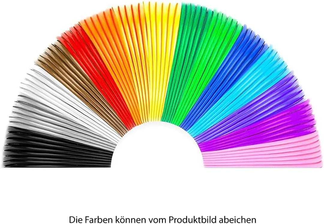 Filapen® 3D Stift PCL Filamente 1.75 mm | 100 meter Packung | 15 unterschiedliche Farben | Biologisc