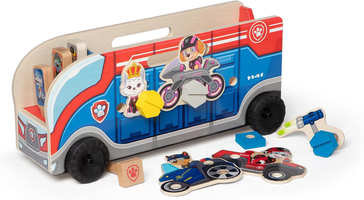 Melissa &amp; Doug PAW LKW für Missionen Zuordnen &amp; Bauen | Holzspielzeug | Entwicklungsspielzeug bauen