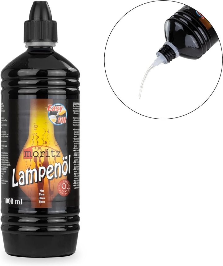 Moritz 24 Liter Lampenöl für Öllampen Bambusfackeln Gartenfackel und Wandfackeln - Wählen Sie 1/2/3/