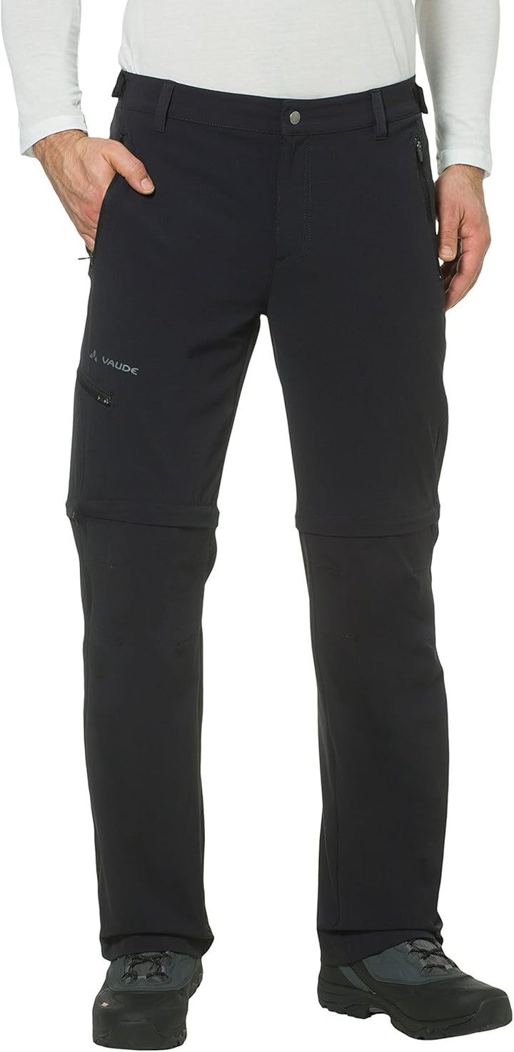 VAUDE Herren Hose Men's Farley Stretch T-zip Pants Ii Schwarz 48-Long, Schwarz 48-Long