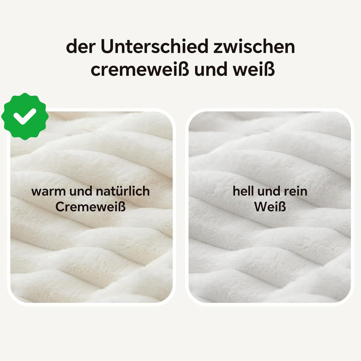 BEDELITE Fleece-Überwurfdecke für Couch–300 g/m², weiche warme Flauschige Kingsize-Decke, dekorative