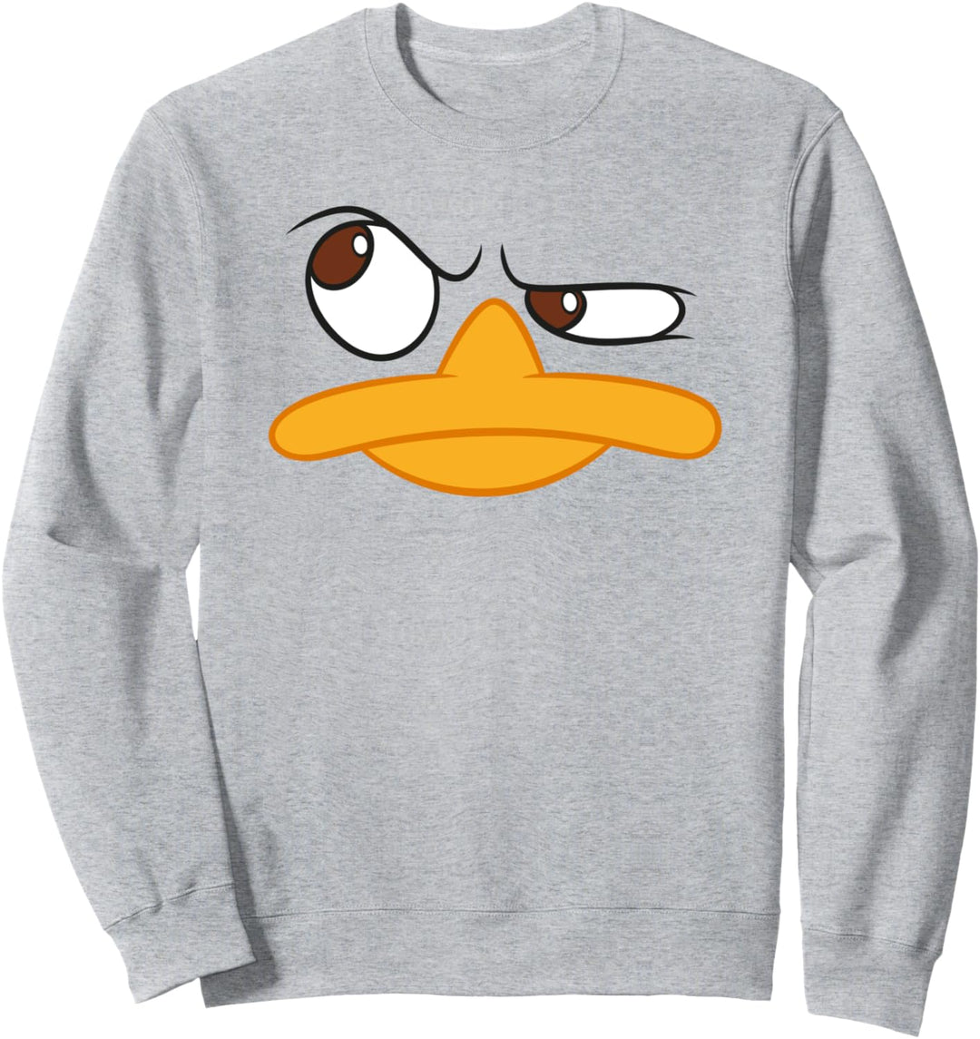 Disney Phineas und Ferb Perry Platypus Big Face Outline Sweatshirt