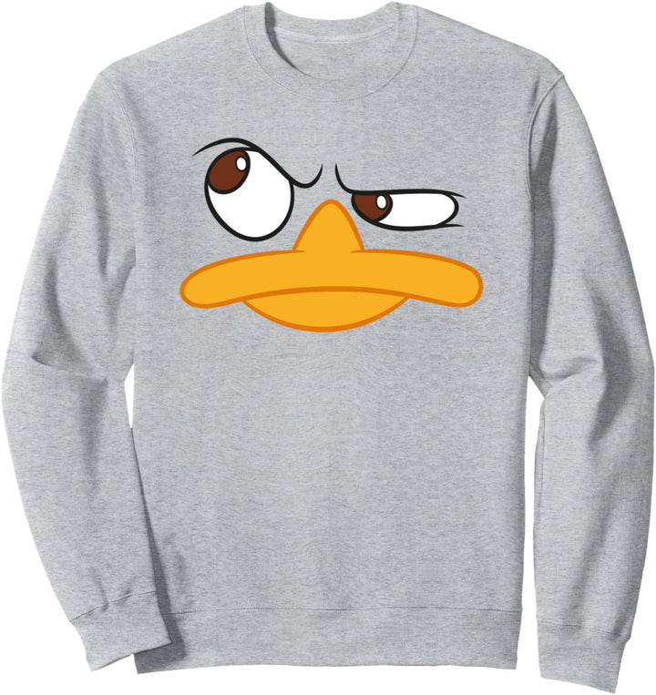 Disney Phineas und Ferb Perry Platypus Big Face Outline Sweatshirt