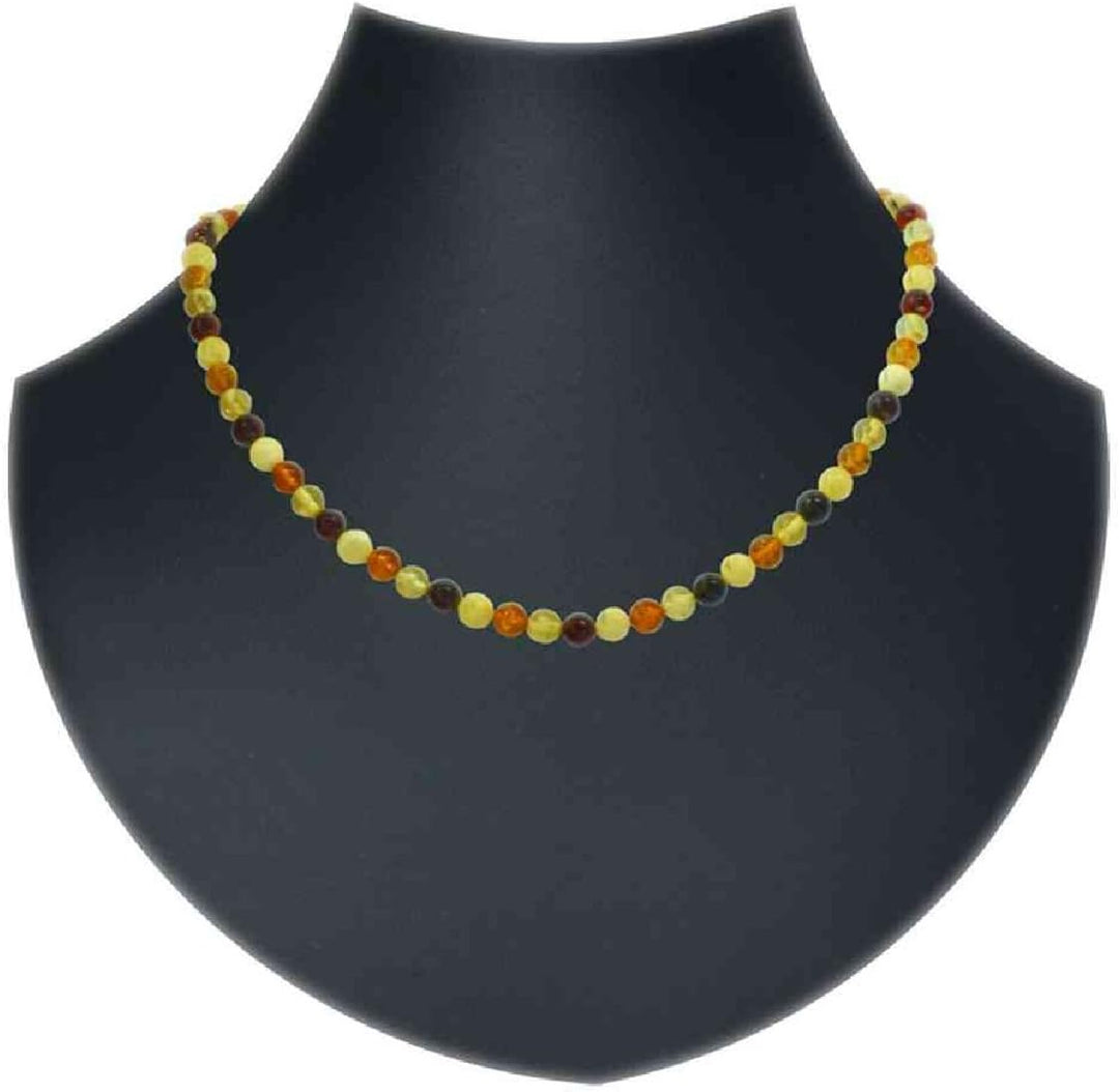 INCOLLECTIONS Bernsteinkugelkette mit Drehverschluss 05844