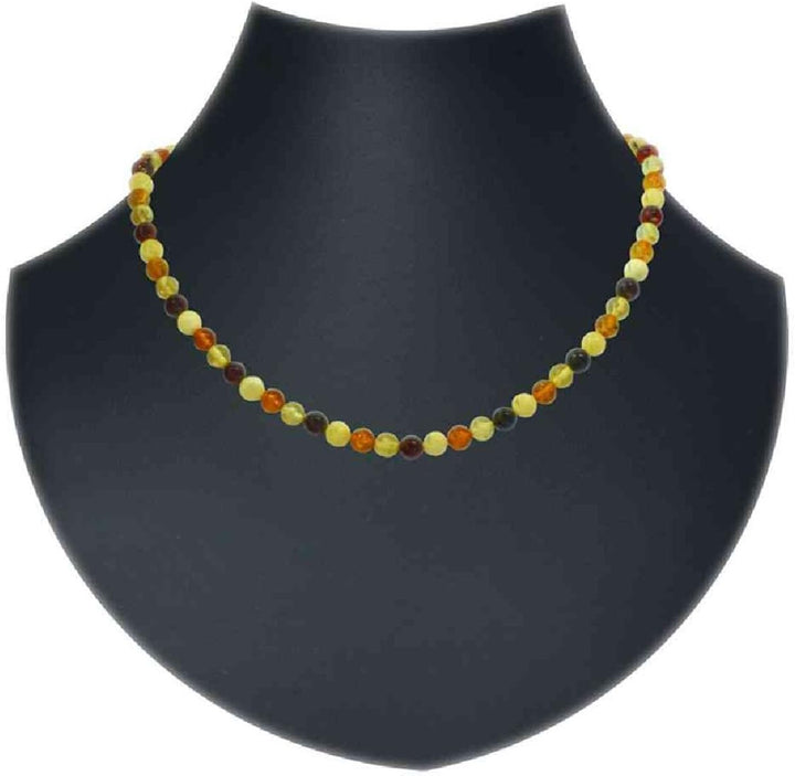 INCOLLECTIONS Bernsteinkugelkette mit Drehverschluss 05844