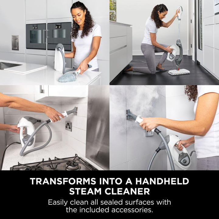 Shark [S6005UK] Dampfreiniger, 1050 W, Grau & Weiss 3 in 1, 3 in 1