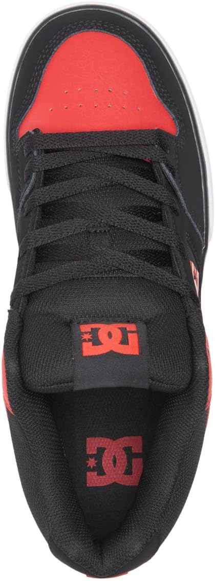 DC Shoes Herren Pure Mid Sneaker 47 EU Black Red, 47 EU Black Red