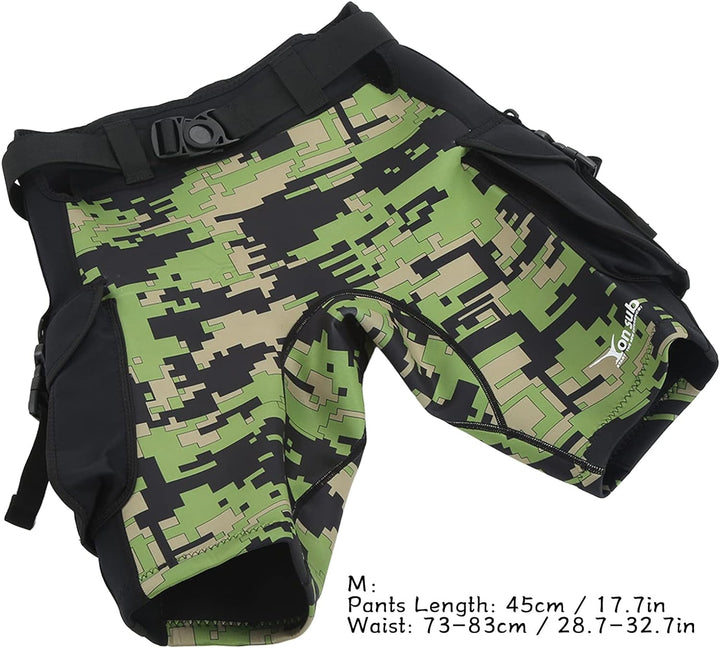 Entatial Herren-Neoprenanzug-Shorts 2,5 mm wasserdichte Surf-Männer-Mehrzweck-Tauchshorts
