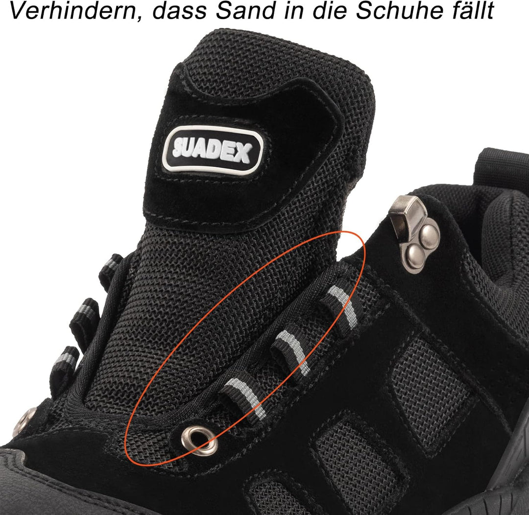 SUADEX Sicherheitsschuhe Arbeitsschuhe Herren Damen Leicht Stahlkappenschuhe Atmungsaktiv mit Stahlk