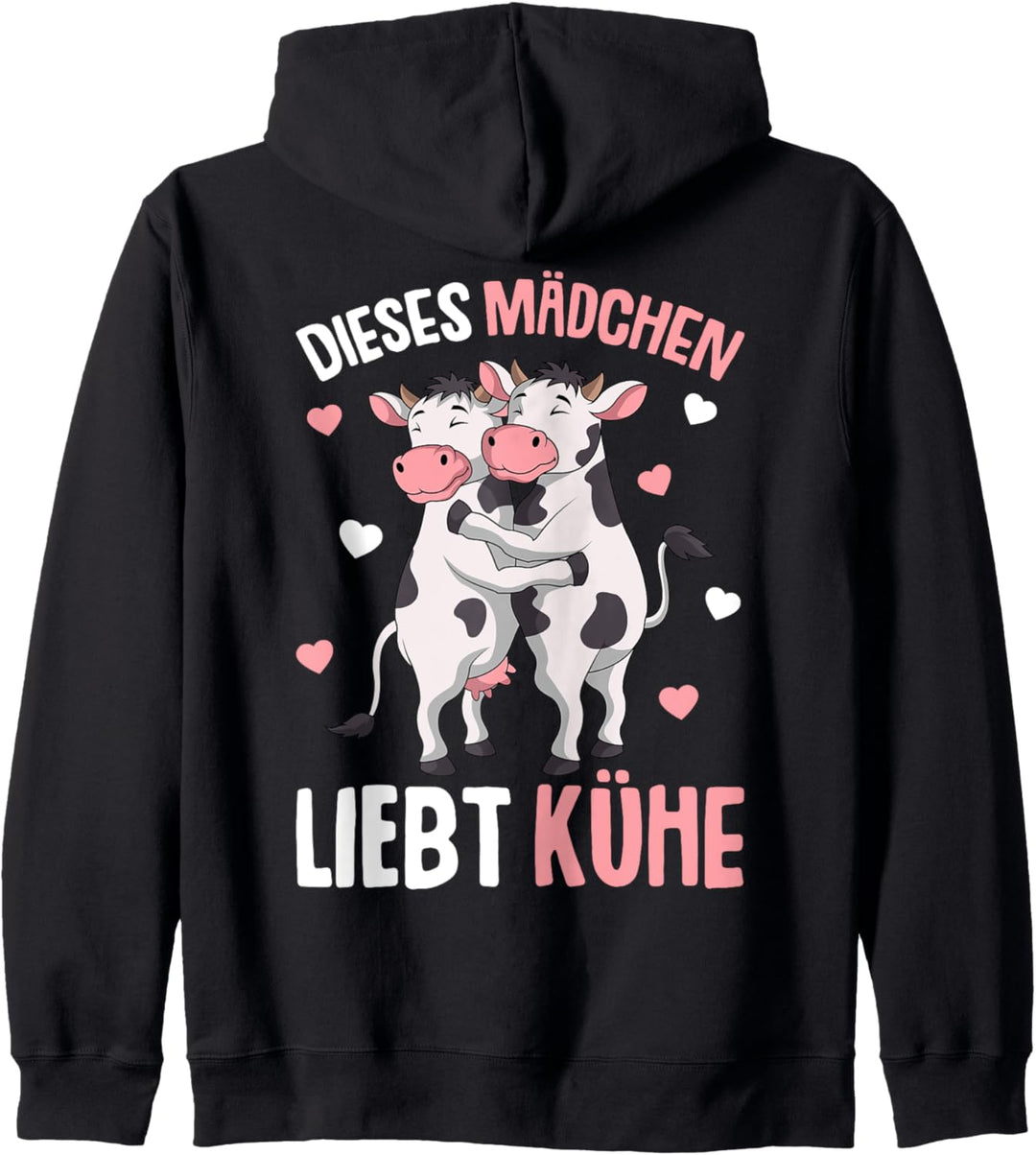 Kühe Mädchen Kinder Kuh Kapuzenjacke