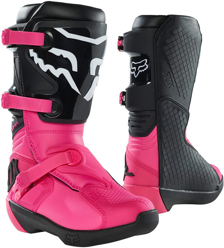 Fox Racing Unisex Kinder Yth Comp Boot - BuckleYTH Comp Boot – Schnalle 7 Schwarz Pink, 7 Schwarz Pi