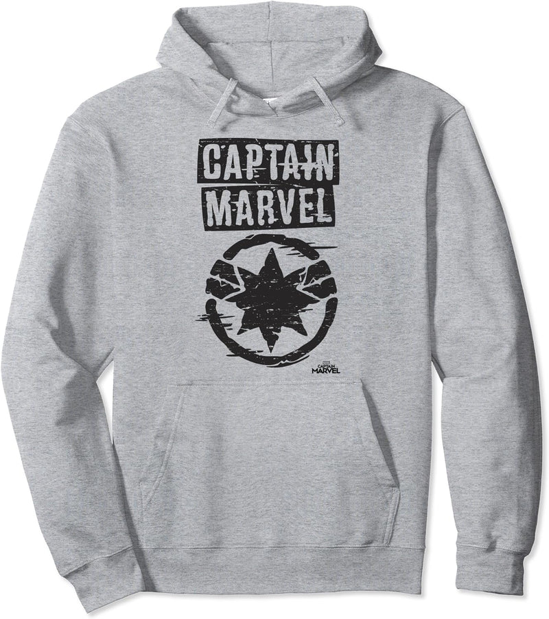 Captain Marvel Graffiti Style Logo Pullover Hoodie