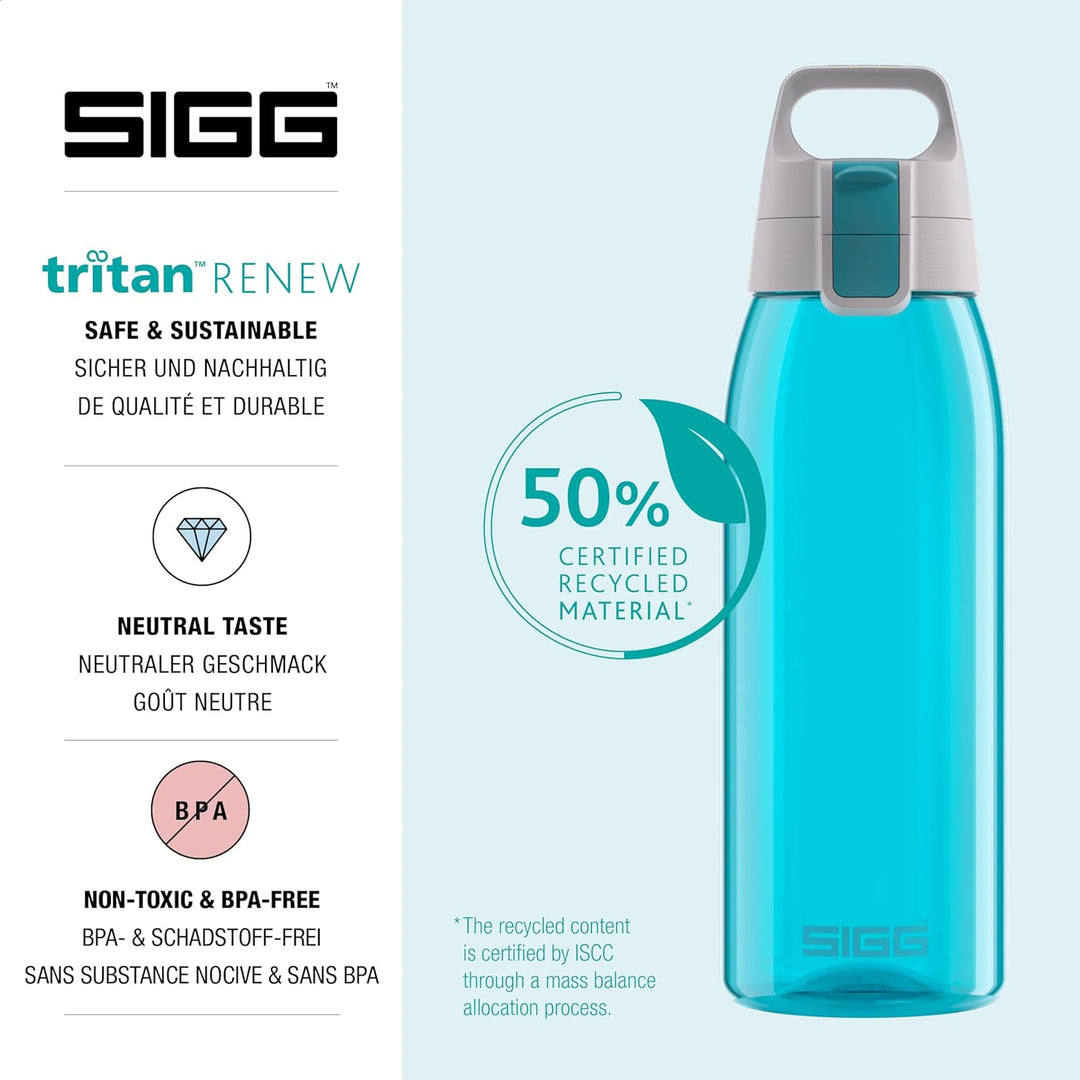 SIGG - Tritan Trinkflasche - Total Color ONE ONE - Für Kohlensäurehaltige Getränke Geeignet - Spülma