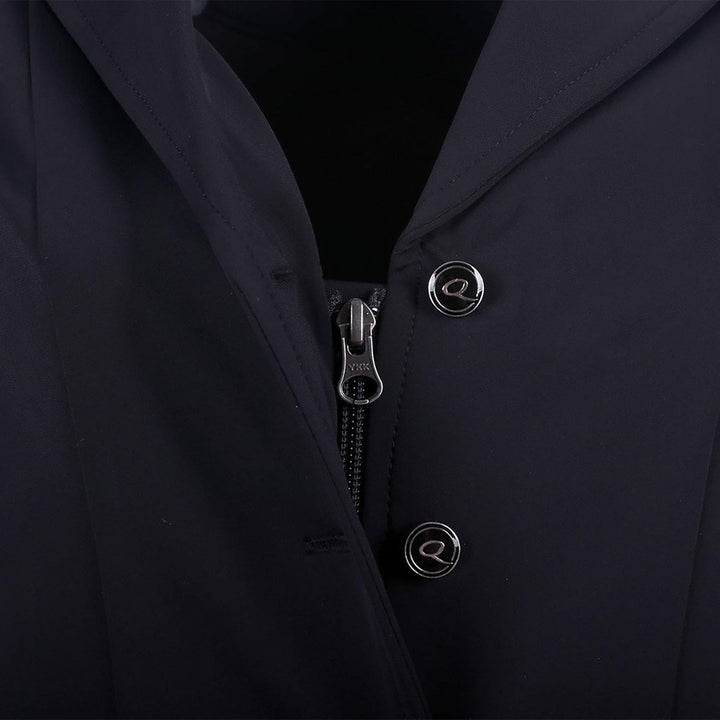 QHP Damen Turniersakko Turnierjacket Juliet Stretchgewebe Glitzerband 44 Schwarz, 44 Schwarz