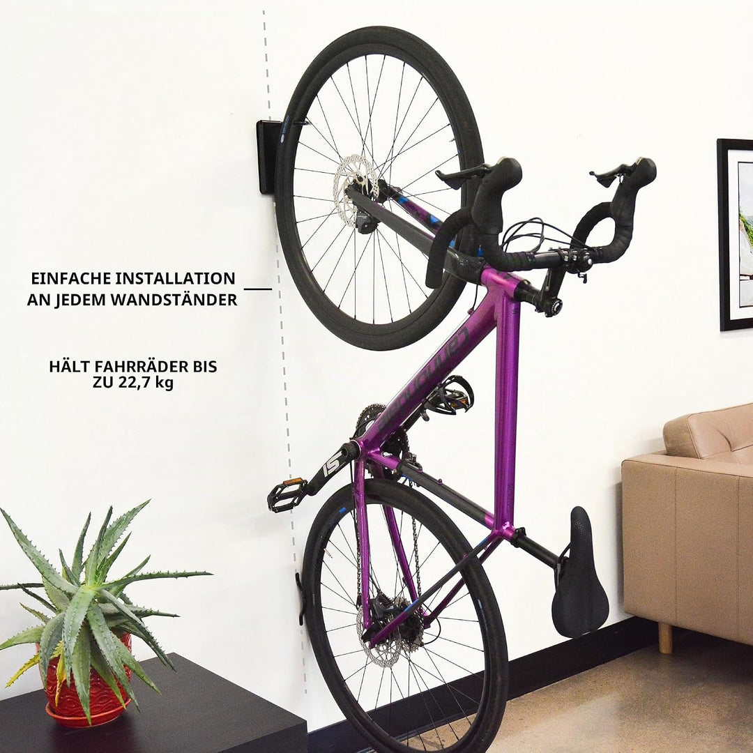 FEEDBACK SPORTS Velo Scharnier 2.0 schwenkbare Fahrrad-Wandhalterung, vertikaler Fahrradaufhänger, G