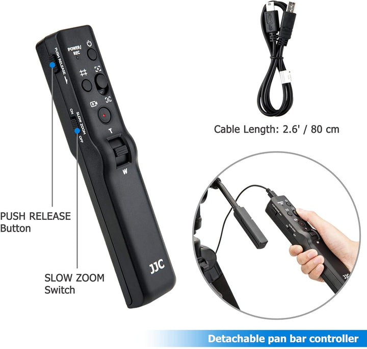 JJC VCT-VPR1 Kompaktfernbedienungsstativ für Sony Alpha A7R IV A7 III A7S II A9 A6000 A6600 A6500 A6