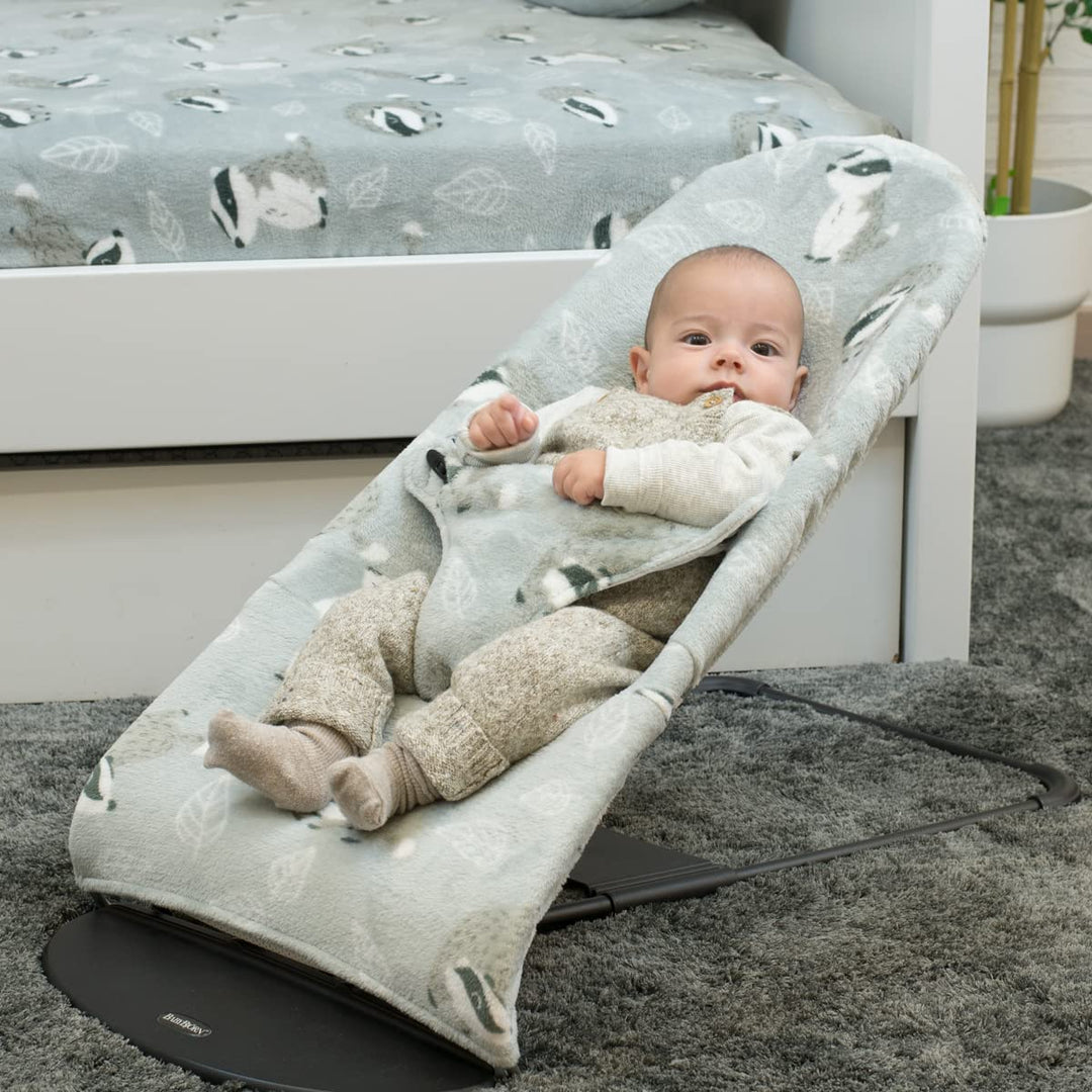 JYOKO Kids Bezug kompatibel mit Babybjorn Bliss, Balance, Soft (Badger, Polar Teddy), Badger