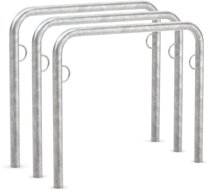 Fahrradanlehnsystem Trust 20 | 3er Pack | zum Einbetonieren | 1000mm | mit Ringösen | Fahrradständer