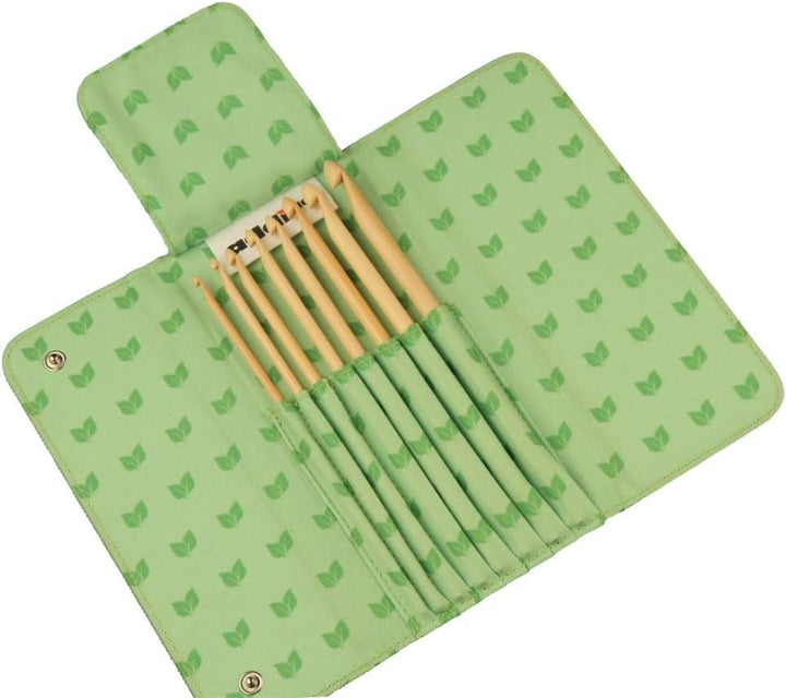 Addi Häkelnadel AddiClick Click Hook Bamboo, Bambus, Grün, 19 x 11 x 2 cm Bambushäkel, Bambushäkel
