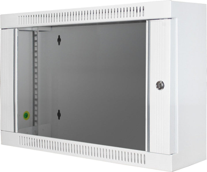 Digitus 106057 Wandschrank für Netze und Elektrogeräte, 6 Einheiten, 19 Zoll, Tiefe 150 mm, Glas, gr