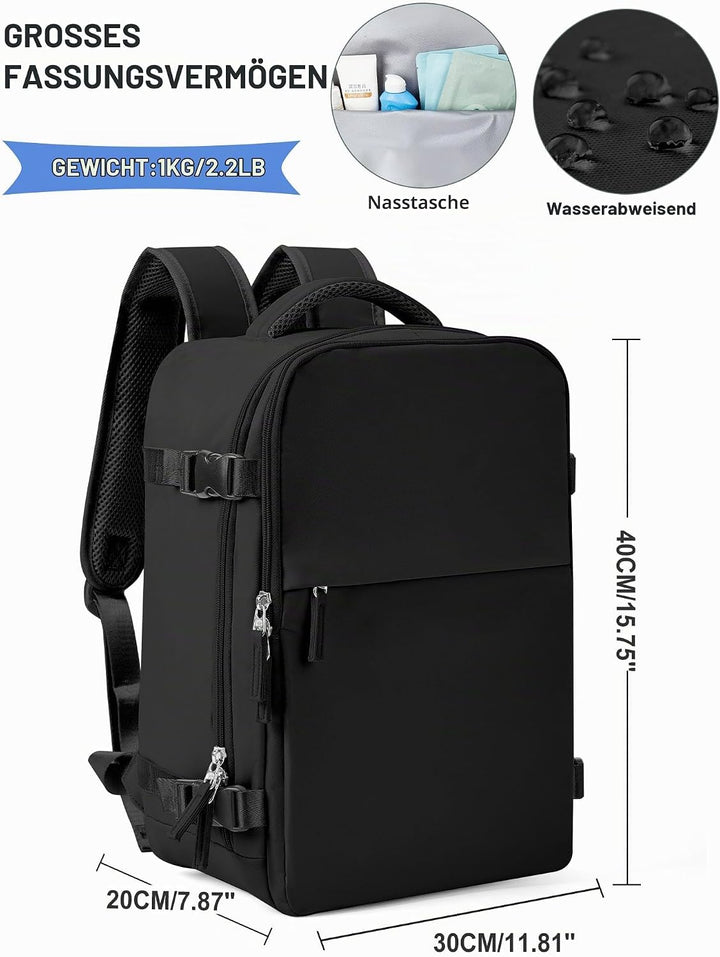 SZLX Vakuum Rucksack Ryanair Handgepäck 40x30x20 Wizzair Rucksack 40x20x25 für Ryanair Reiserucksack