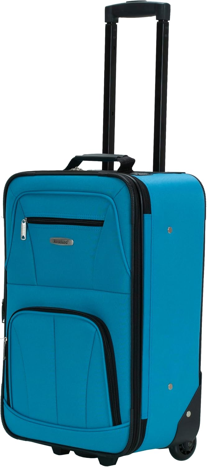 Rockland Bagage De Cabine Abs Extensible Melbourne 20 PO Koffer-Set, 38 Liter, Pinkleopard 51 in Pin