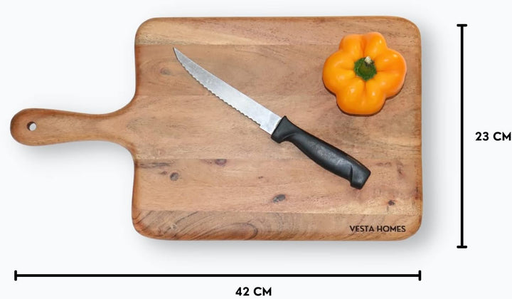Vesta Homes Schneidebrett/Schneidebrett/Servierbrett, Wurstbrett, Platte für Gemüse, Obst und Käse |