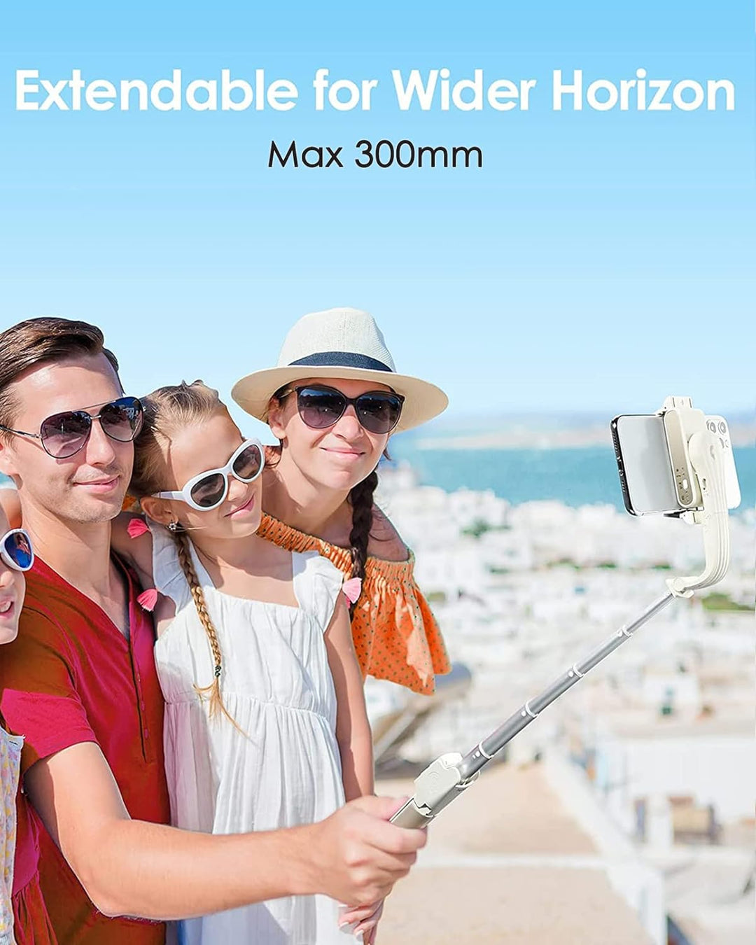 Single Achsen Smartphone Gimbal, hohem iSteady Q 4 in 1 Stabilisator mit Tripod, Selfie Stick Stativ