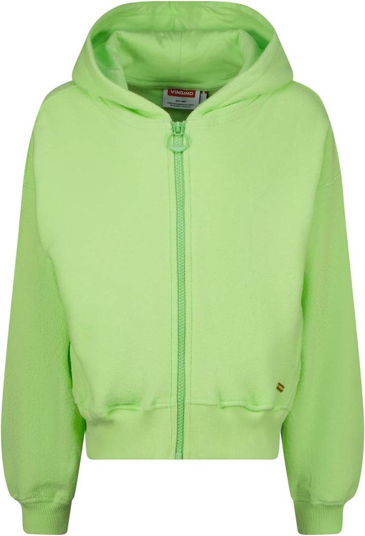 Vingino Mädchen Basic-ziphoody Terry Hooded Sweatshirt 10 Jahre Paradise Green, 10 Jahre Paradise Gr