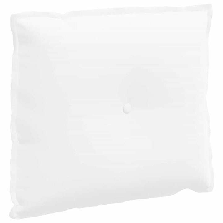 vidaXL Rückenkissen Weiss 60 x 19 x 50 cm Stoff, Wohnzimmer, rechteckige Kissen, modernes Plüschcove