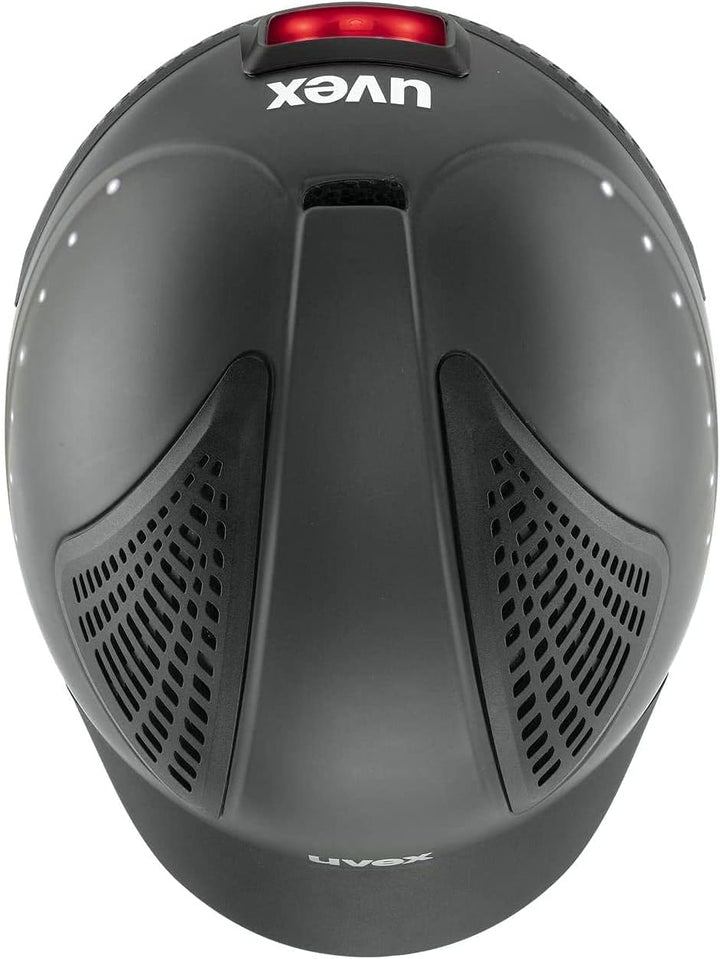Uvex Reithelm exxential II LED anthrazit 52-55 cm, 52-55 cm