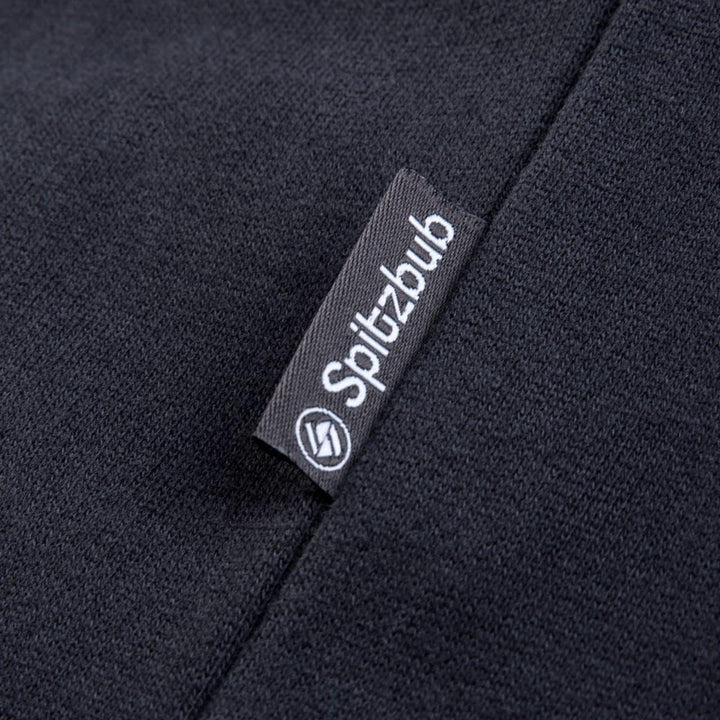 Spitzbub Herren Hoodie Kapuzenpullover in Dunkelgrau/Petrol, L