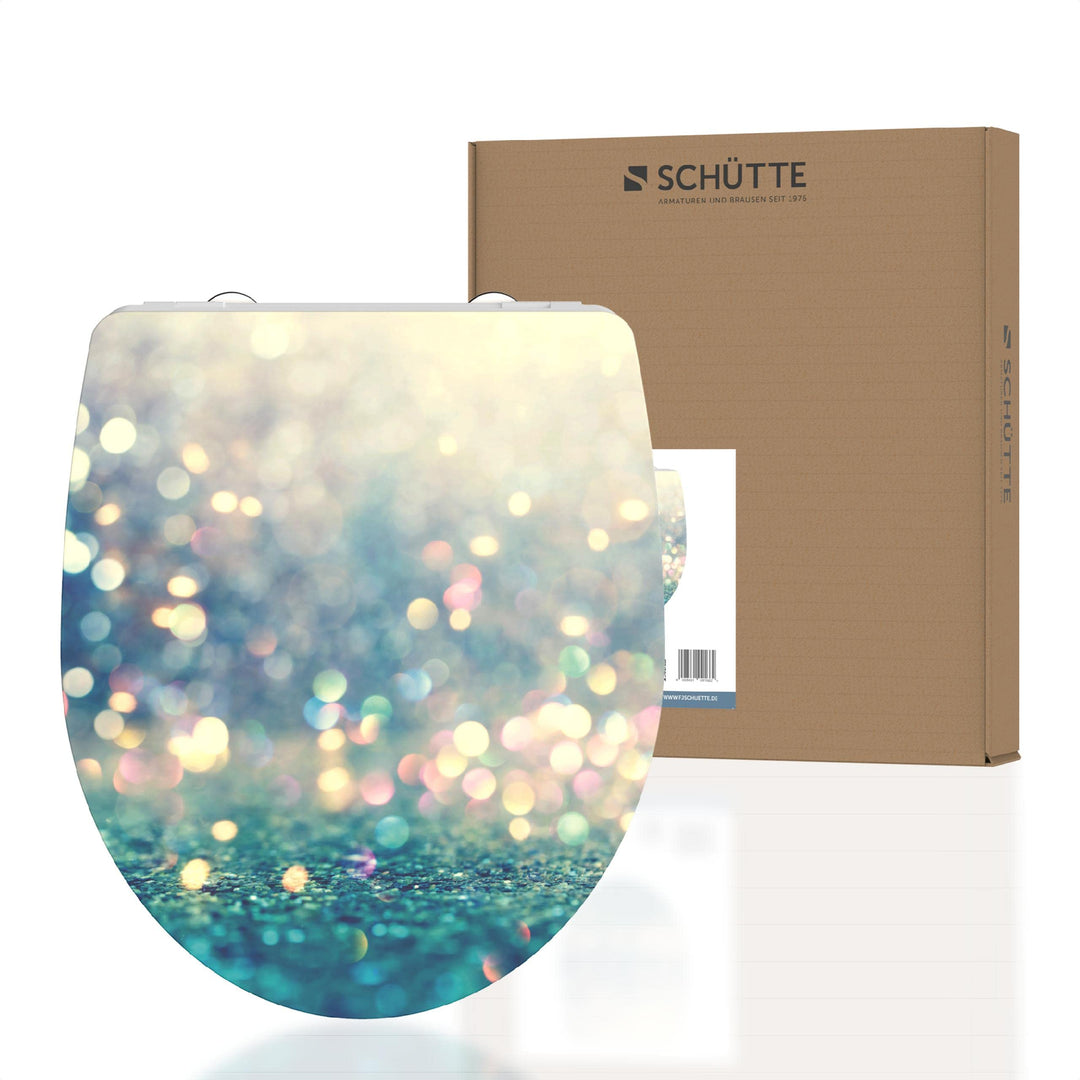 Schütte WC-Sitz MAGIC LIGHT mit Absenkautomatik, Toilettendeckel mit Motiv und Schnellverschluss für
