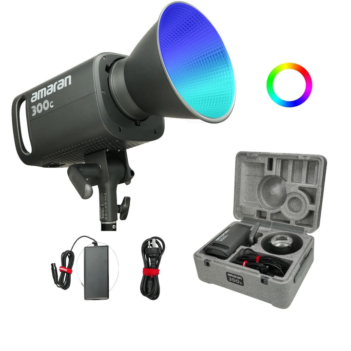 Aputure Amaran 300C RGBWW Vollfarb-LED-Videoleuchte, 300W Bi-Color 2500K bis 7500K Bowens Mount Daue